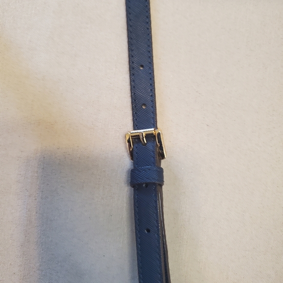 Michael Kors Bedford Blue Flap Zipper Nylon Crossbody Bag - Picture 7 of 10